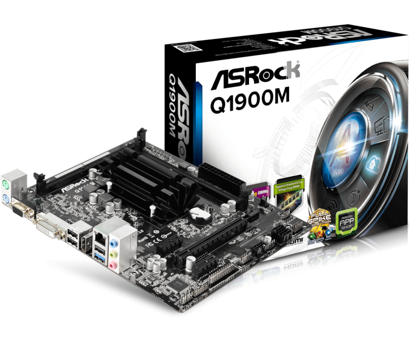 Asrock q1900m pro3 нет изображения