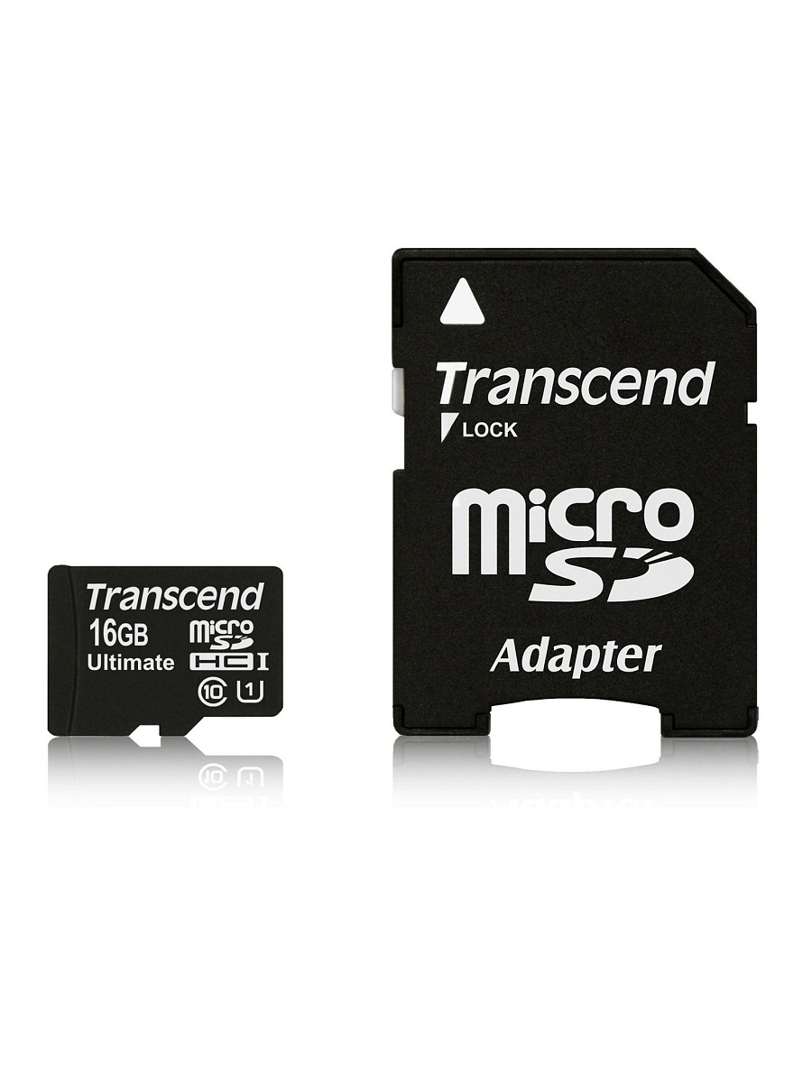 Карта памяти microsdxc uhs i u1 transcend 64 гб