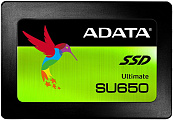 Твердотельный диск 240Gb ADATA Ultimate SU650 (2.5" 7mm/W450/R520 Mb/s//3D TLC)
