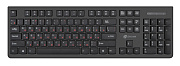 Слим мультимедиа клавиатура Oklick 505M Black (USB2.0/без подсветки/черный)