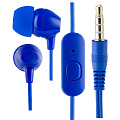 Внутриканальная проводная гарнитура Perfeo VOTE Blue (синий/1.2 м/вставные вкладыши/20 - 20000Гц)