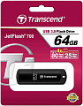 Флэш накопитель 64GB Transcend Jetflash 700 (USB3.0/черный/с колпачком) 